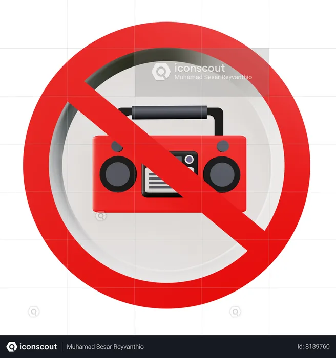 No Radio  3D Icon