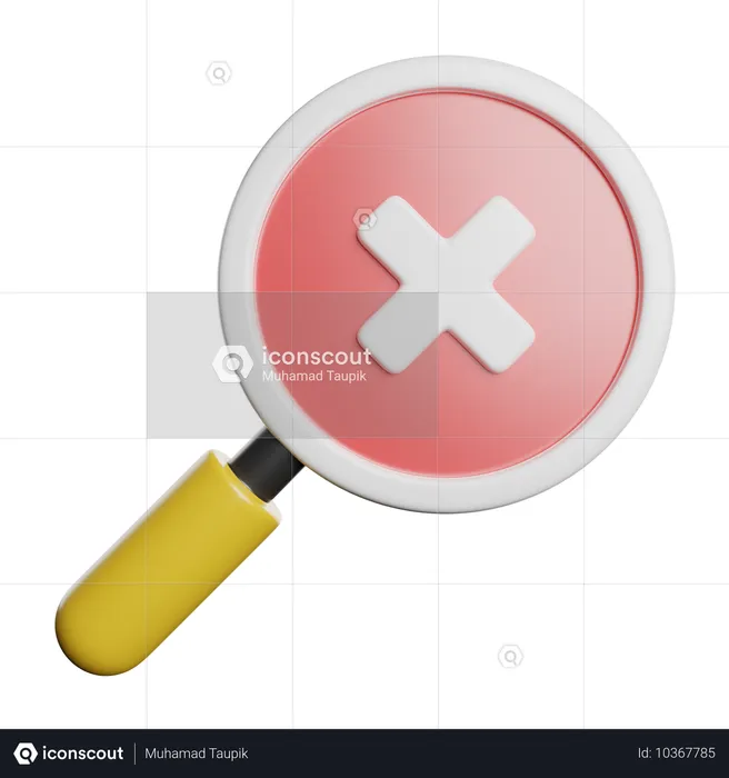 No Search  3D Icon