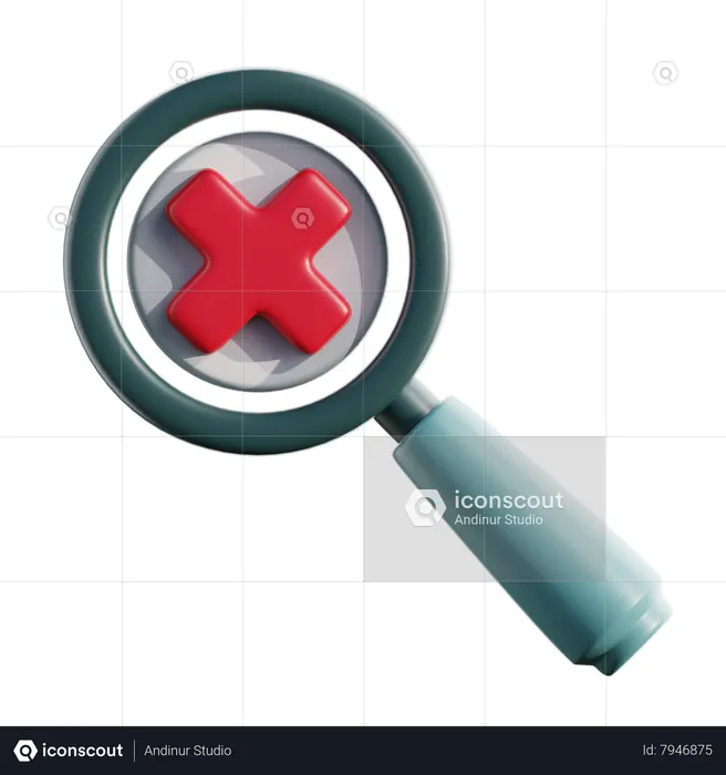 No Search Result  3D Icon