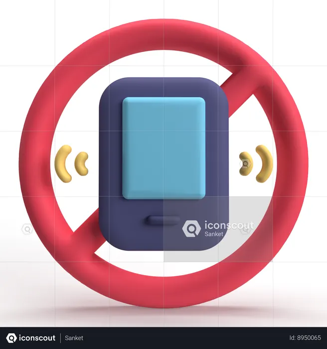 No Smartphone  3D Icon