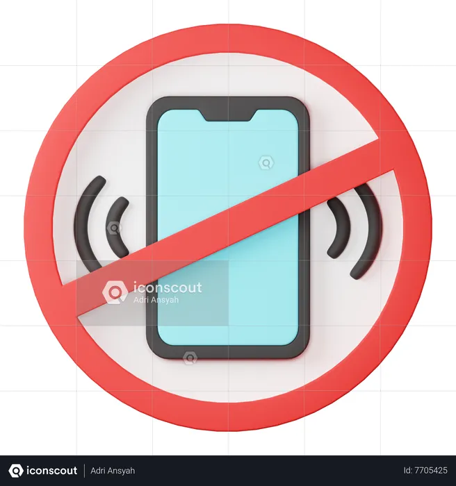 No smartphone  3D Icon