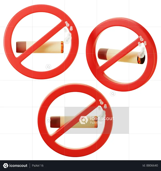 No Smoke  3D Icon