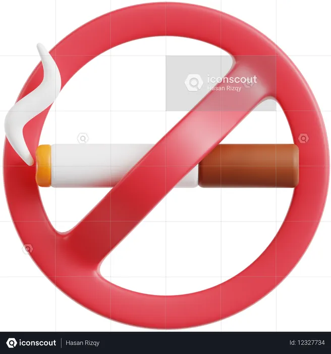 No Smoking  3D Icon