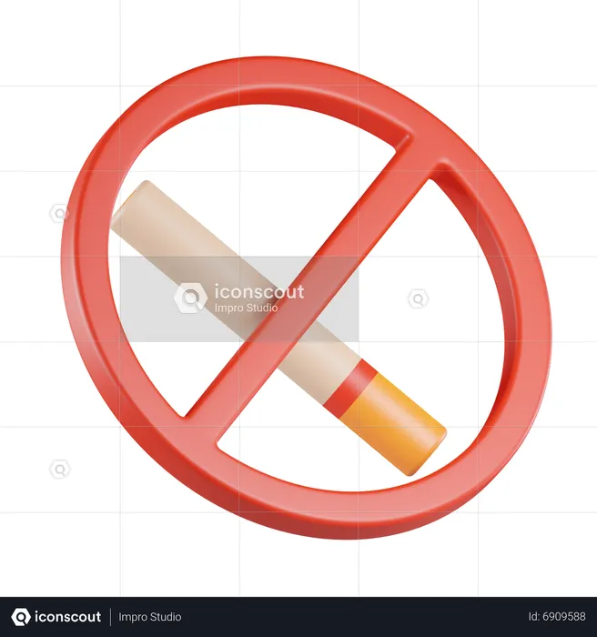 No Smoking  3D Icon