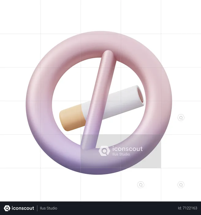 No Smoking  3D Icon