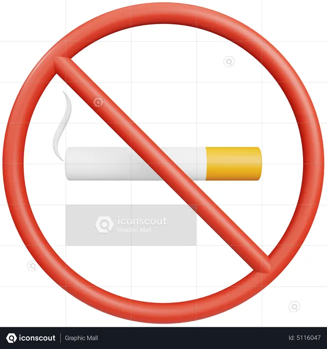 No Smoking  3D Icon