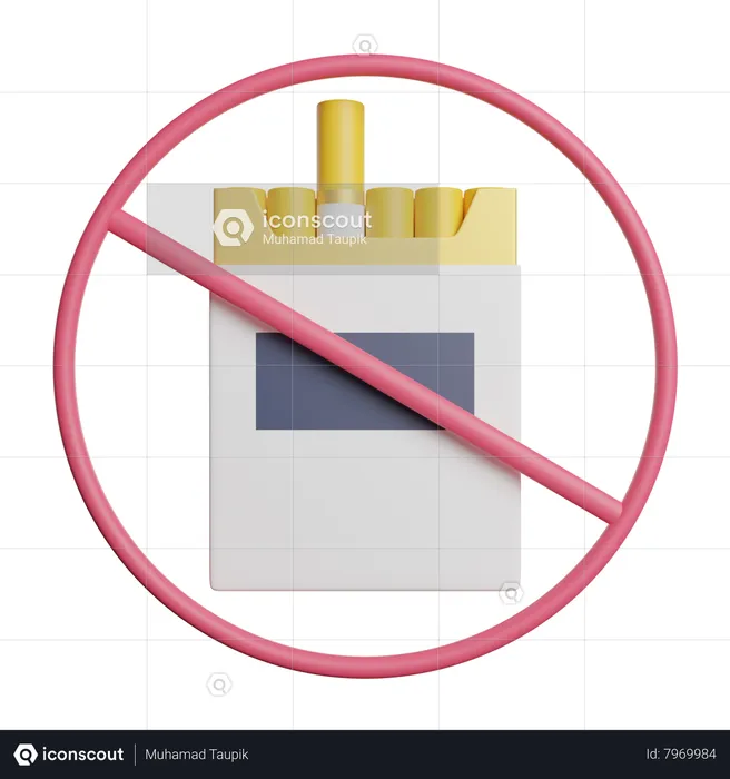 No Smoking  3D Icon