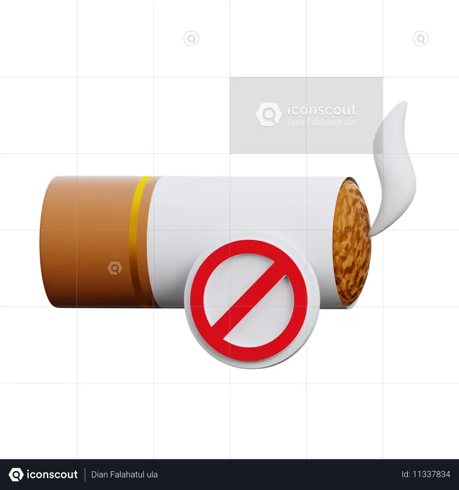 No Smoking  3D Icon