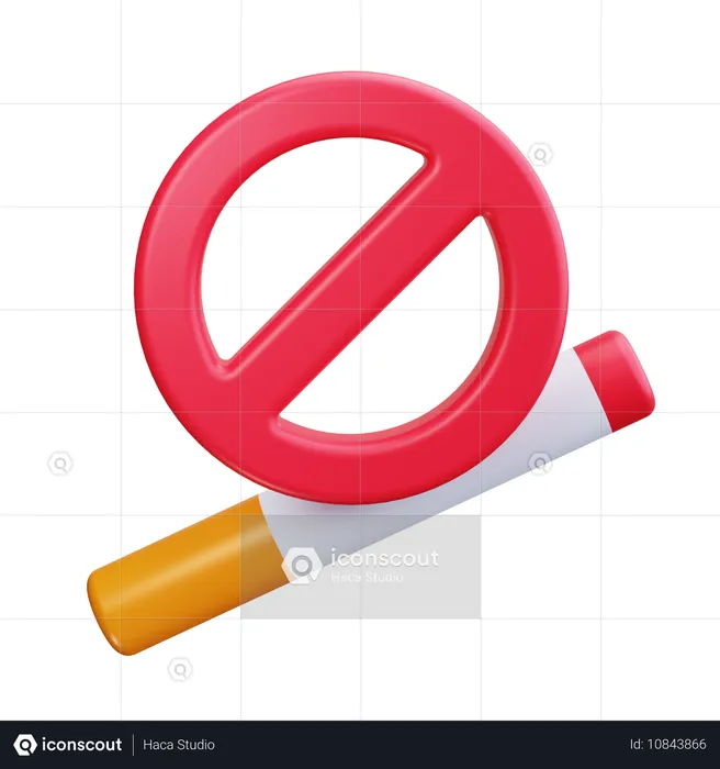 No Smoking  3D Icon