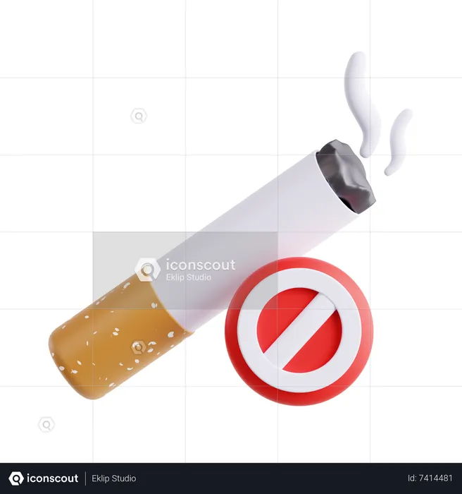 No Smoking  3D Icon