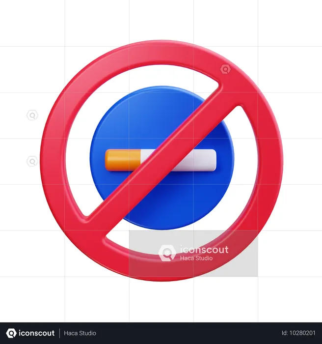 No Smoking  3D Icon