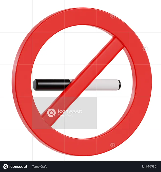 No Smoking  3D Icon