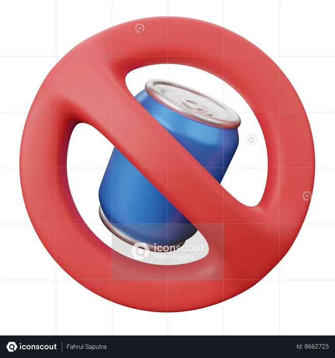 No Soft Drink  3D Icon