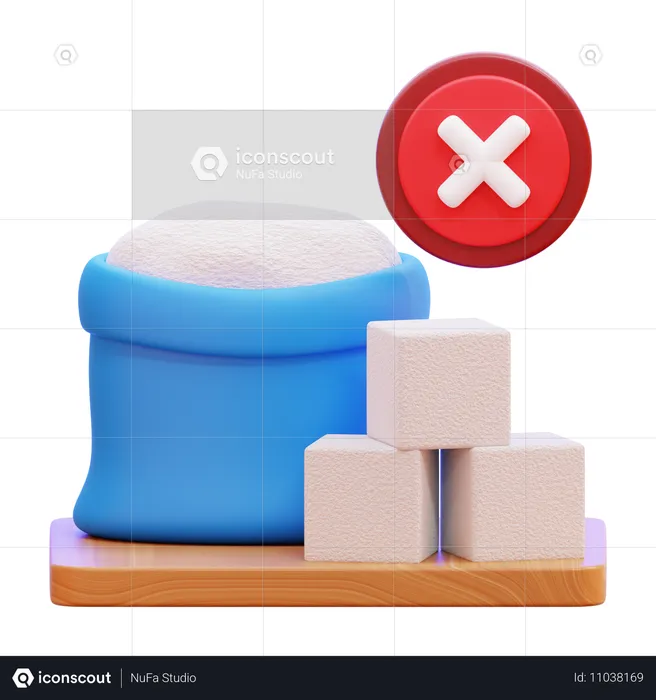 No Sugar  3D Icon