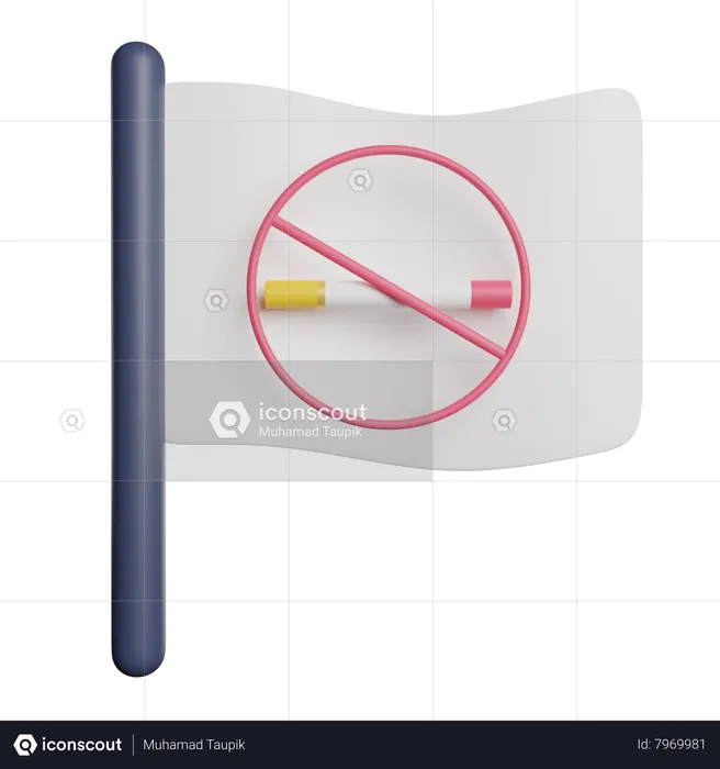 No Tobacco Day  3D Icon