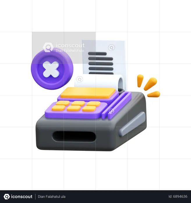 No Transaction  3D Icon