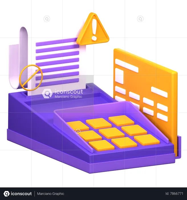 No Transaction  3D Icon
