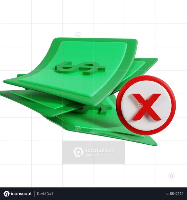 No Transaction Found  3D Icon