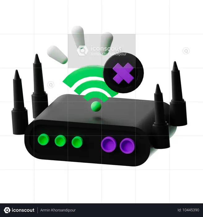 Kein WLAN  3D Icon