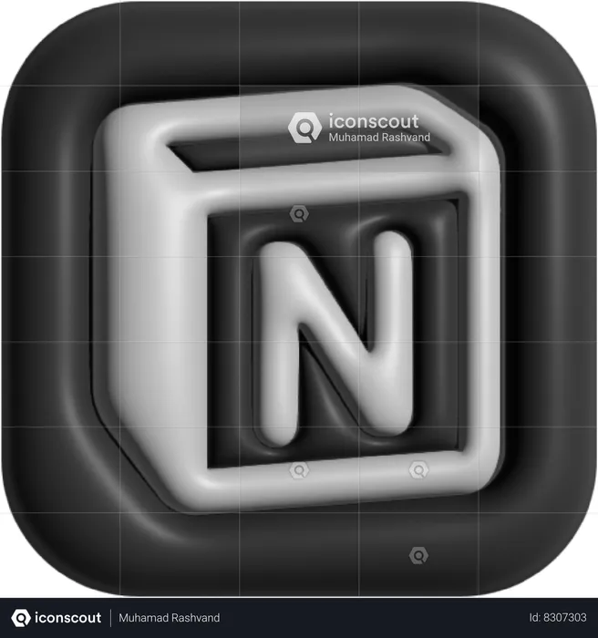 Noção  3D Icon