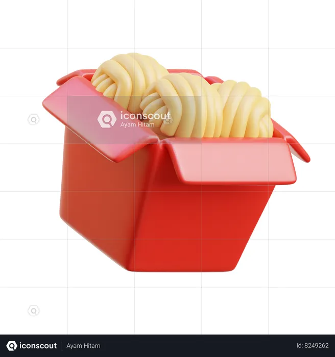 Noddle Box  3D Icon