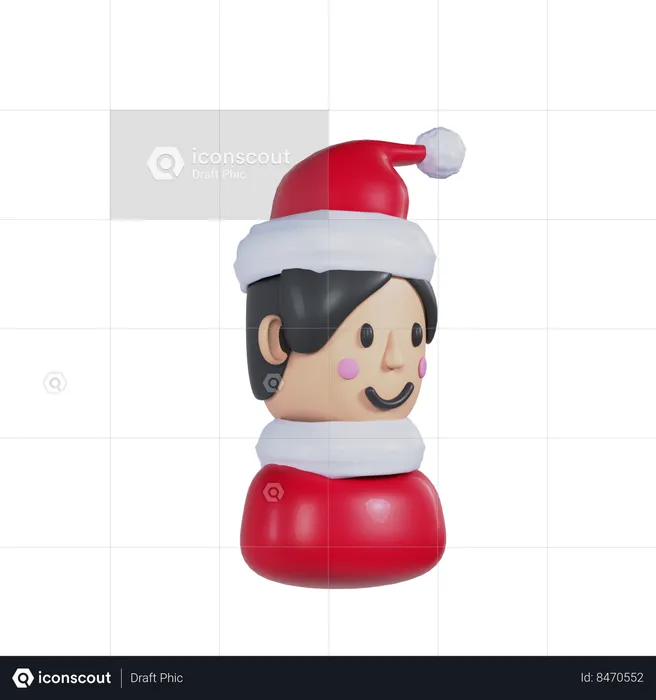 Garçon de Noël  3D Icon