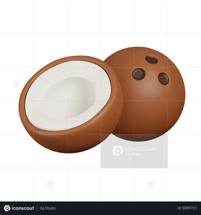Noix de coco  3D Icon