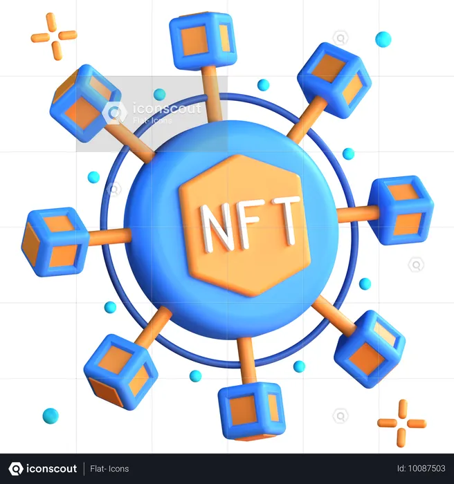 Non Fungible Token  3D Icon