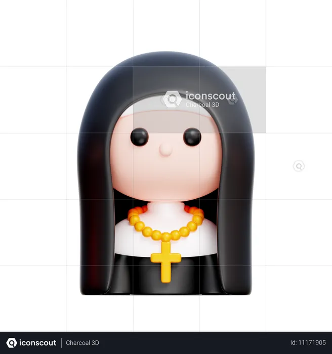 Nonne  3D Icon