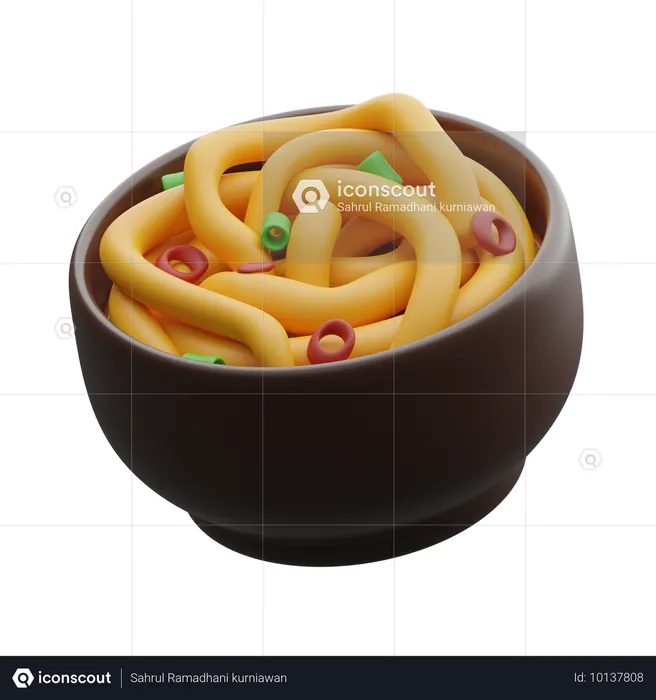 麺類  3D Icon