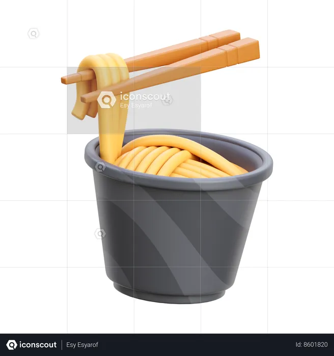 Noodles Bowl  3D Icon