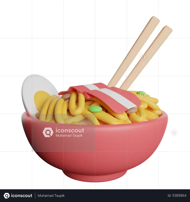 Noodles Bowl  3D Icon