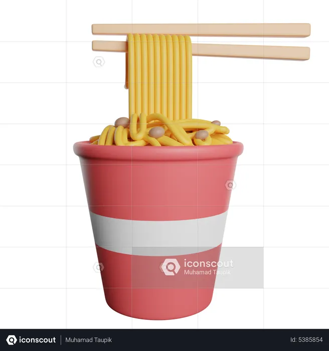 Noodles Box  3D Icon
