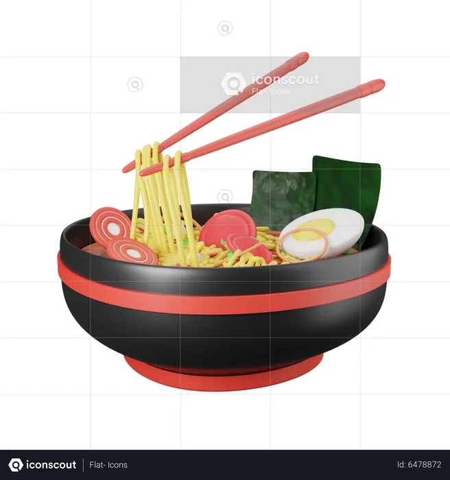 Noodles Ramen  3D Icon