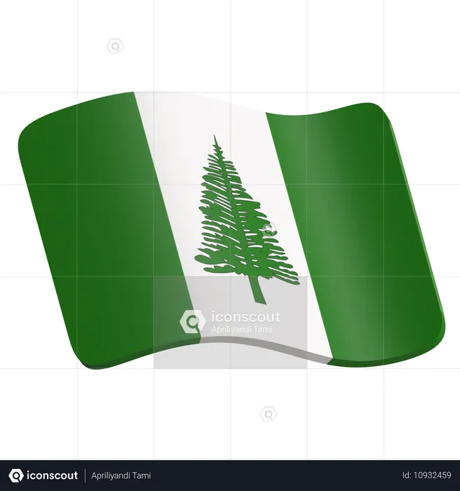 Norfolk Island  3D Icon