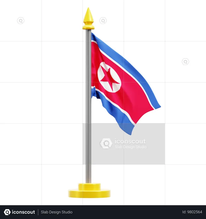 North korea  3D Icon