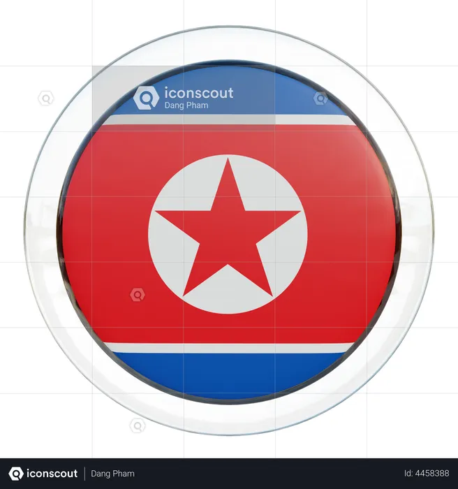 North Korea Flag Flag 3D Flag