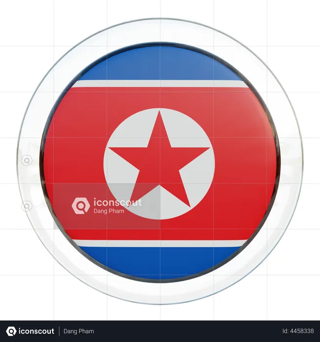 North Korea Flag Flag 3D Flag
