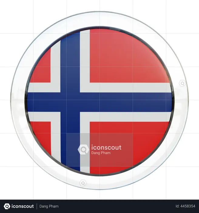 Norway Flag Flag 3D Icon