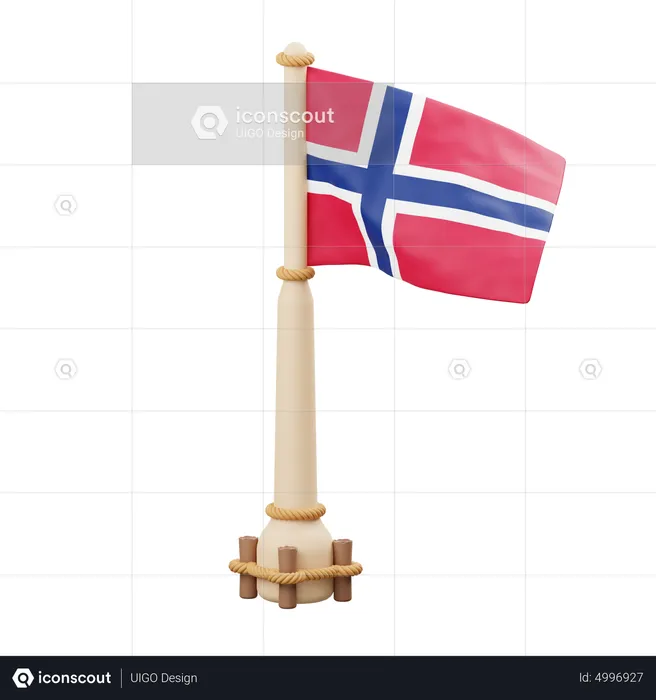 Norway Flag  3D Icon