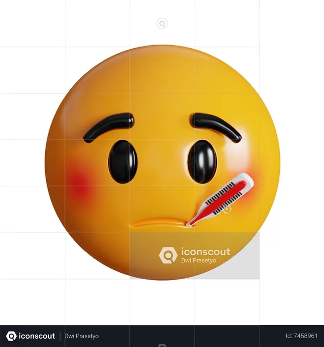 Not Feeling Well Face Emoji 3D Icon