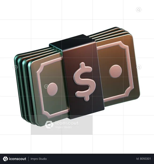 Nota Bancária  3D Icon