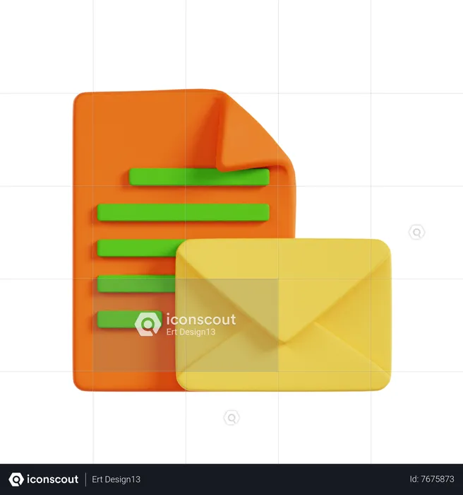 Nota de correo  3D Icon