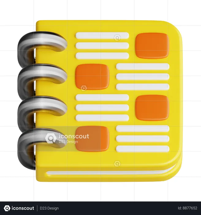Notas  3D Icon