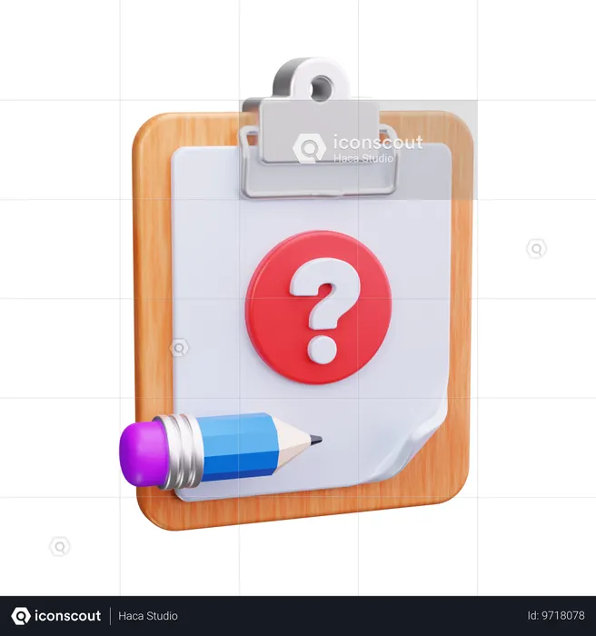 Notas de perguntas frequentes  3D Icon