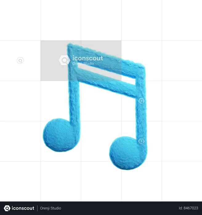 Notas musicais  3D Icon