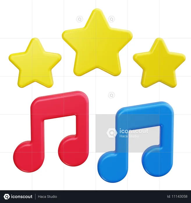 Note de musique  3D Icon