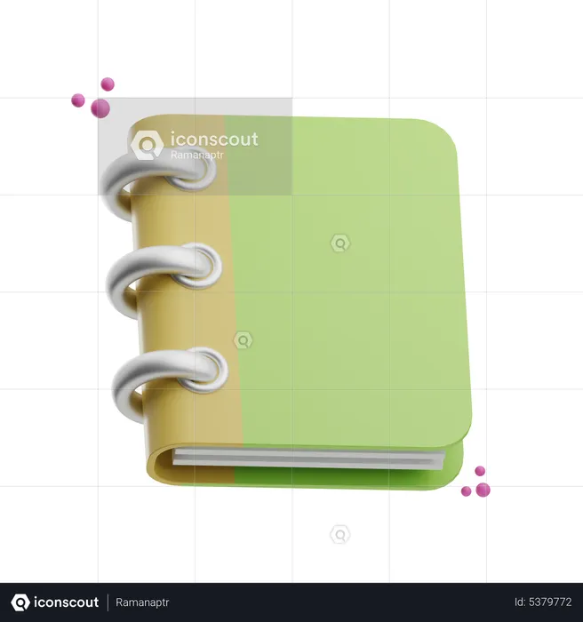 Notebook  3D Icon