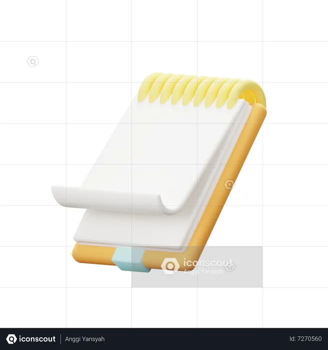 Notebook  3D Icon