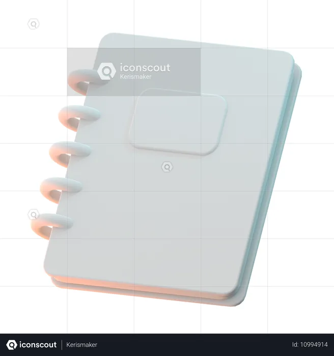 Notebook  3D Icon